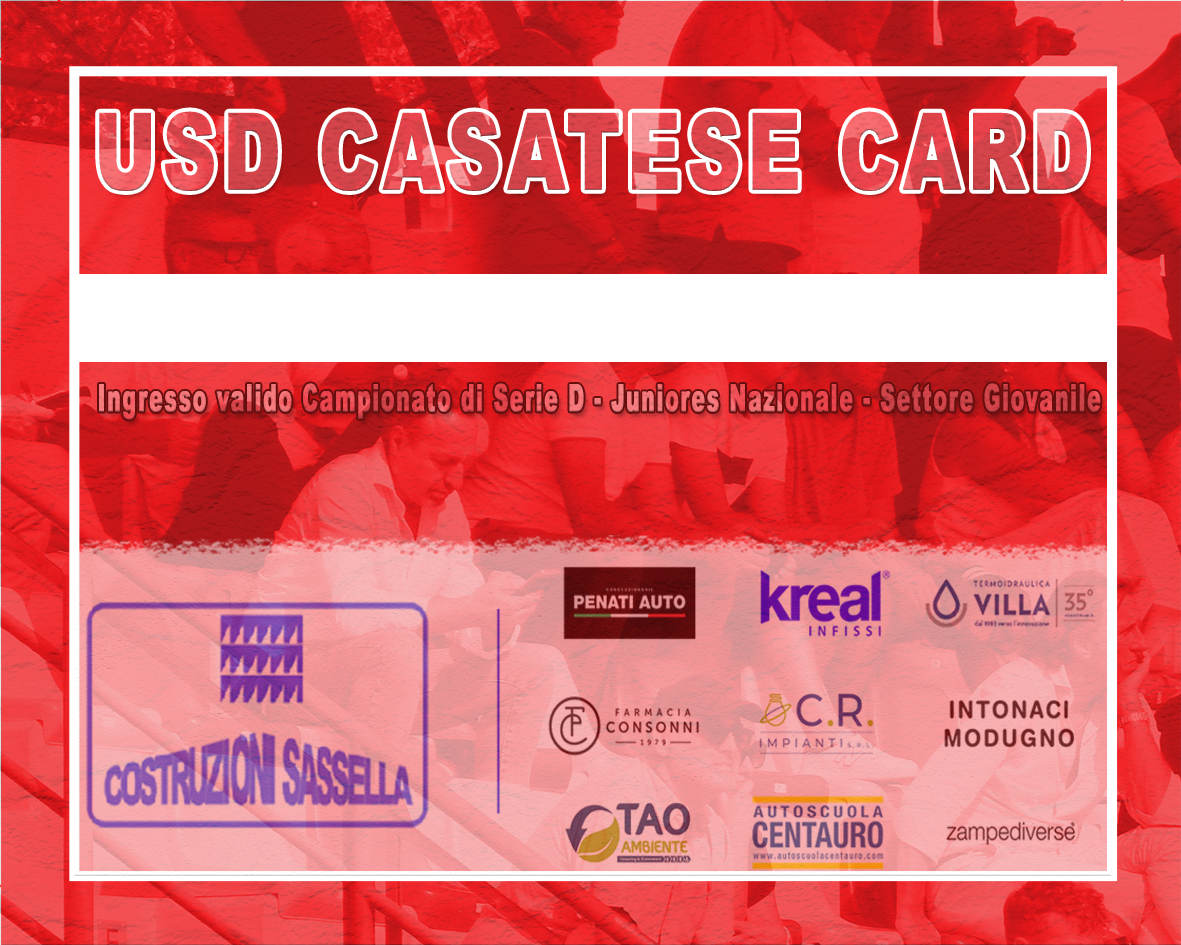 USD CASATESE CARD